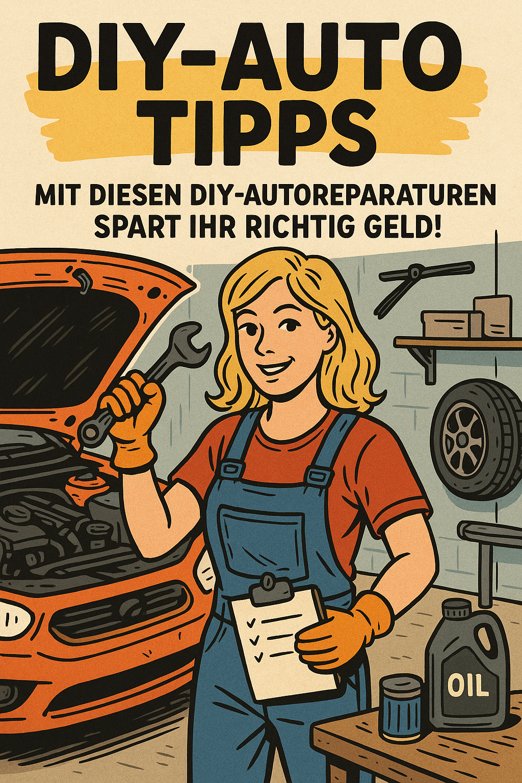 Autoreparaturen und Pflege selbst gemacht. Richtig viel Kohle sparen – vom Ölwechsel bis zum Steinschlag-Fix