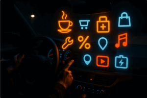 Zwangswerbung im Auto