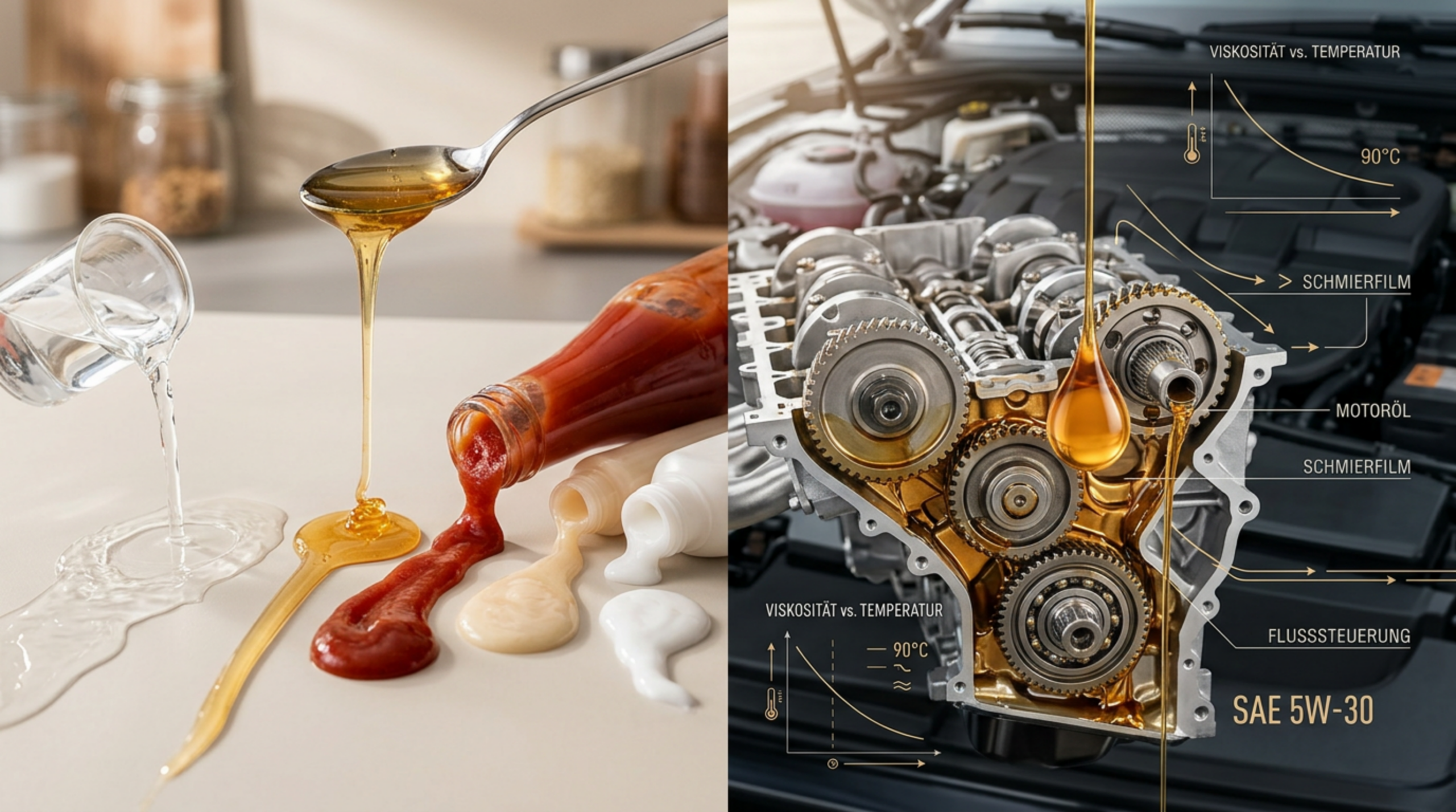 Viskosität: Warum Wasser rennt, Honig träumt und Motoröl ein ziemlich harter Arbeiter ist