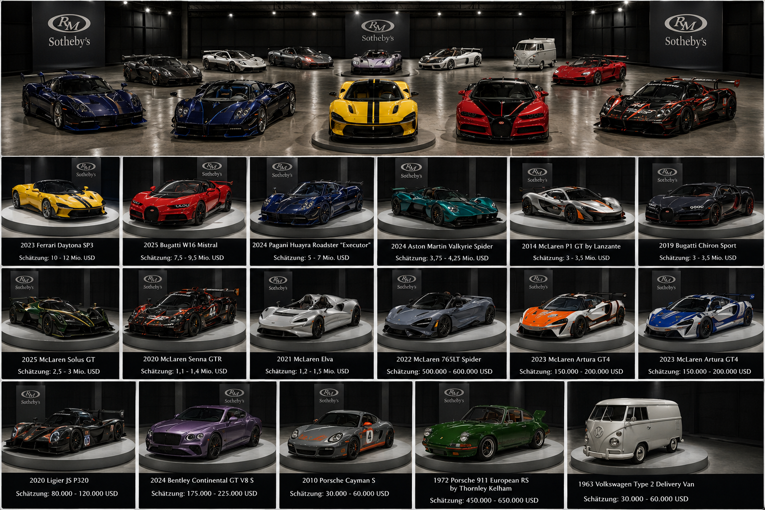 Eine Traumgarage kommt unter den Hammer: Die „Driver’s Philosophy Collection“ bei RM Sotheby’s