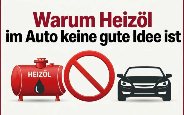 Heizöl im Auto keine gute Idee