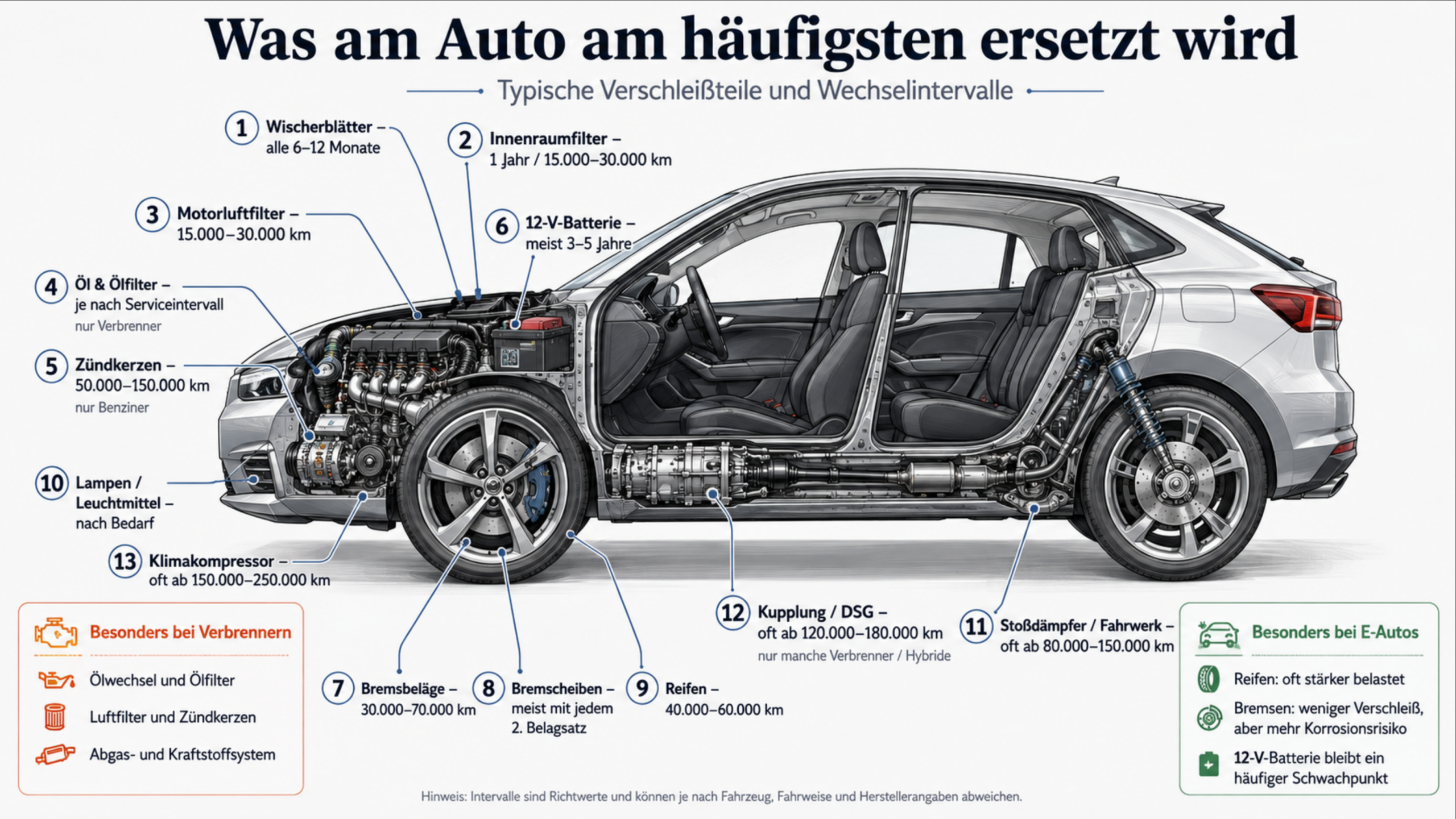 Verschleiß am Auto