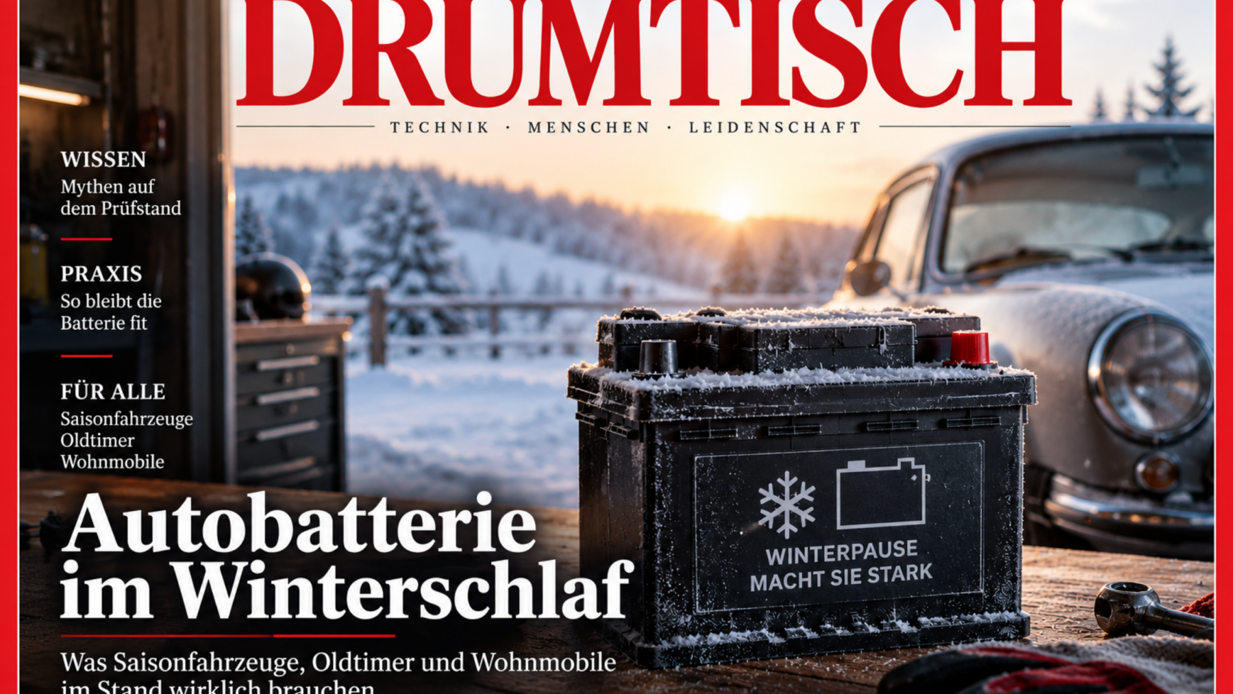 Autobatterie überwintern: Was wirklich hilft und was schadet