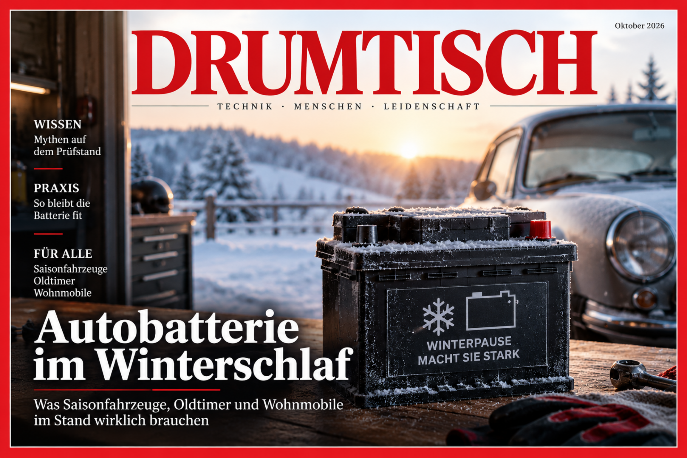 Autobatterie überwintern: Was wirklich hilft und was schadet