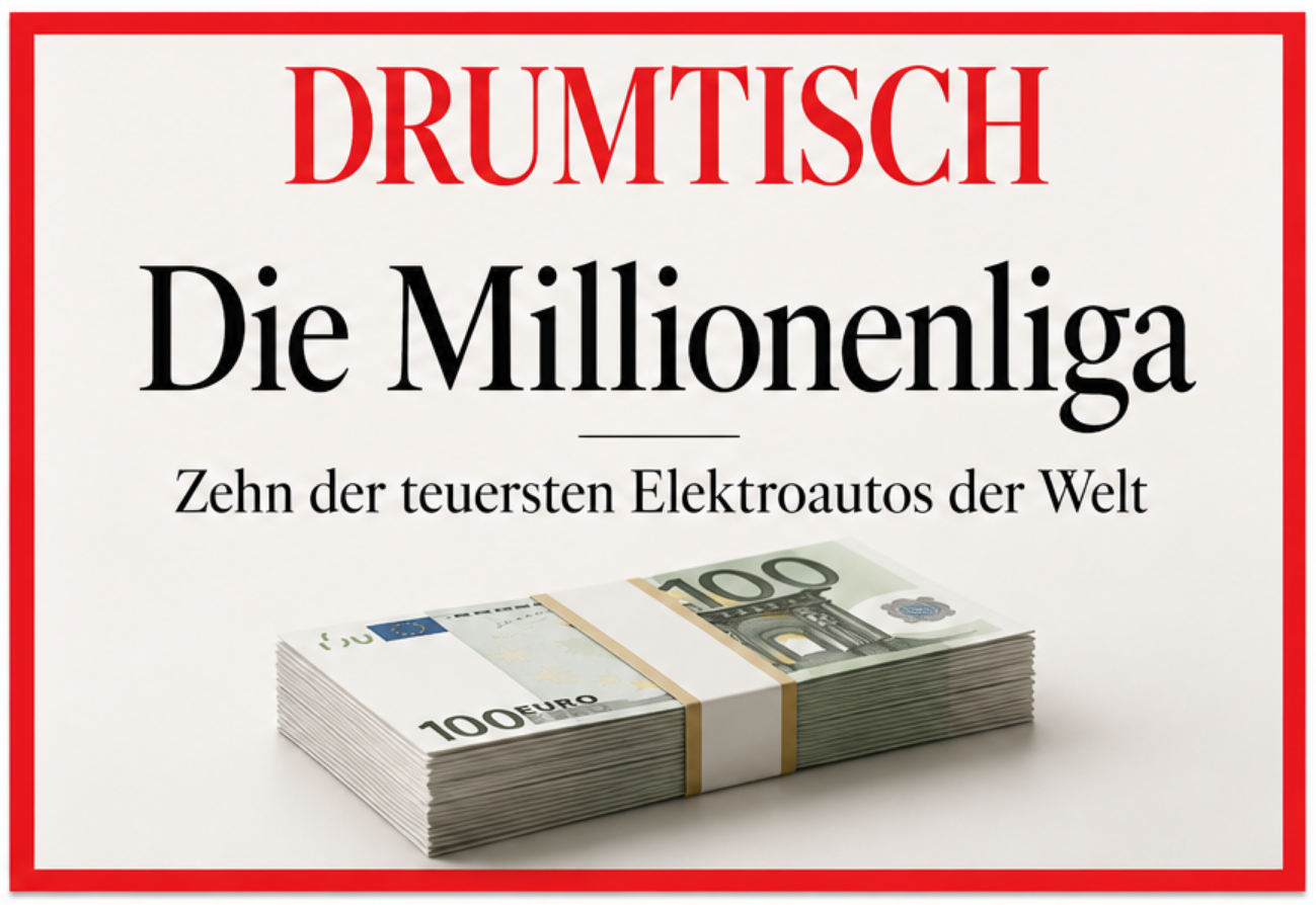 Die teuersten Elektroautos oder Strom für Millionen