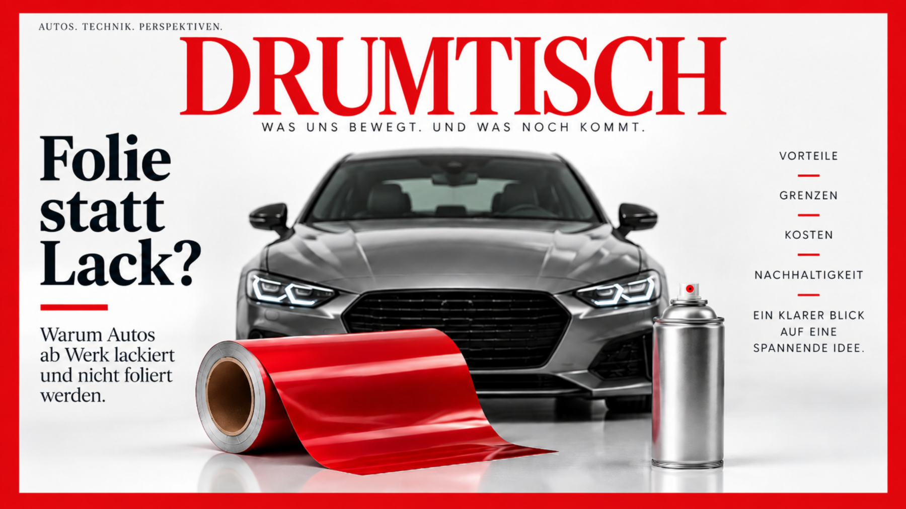 Folie statt Lack: Warum Autos ab Werk lackiert werden